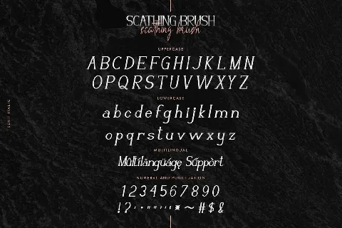 Scathing Brush Duo font