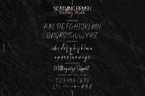 Scathing Brush Duo font