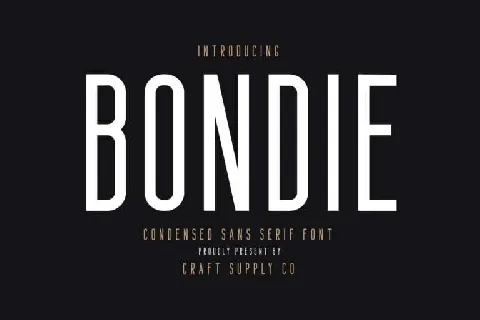 Bondie font