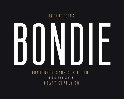 Bondie font