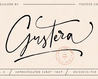 Gustera font