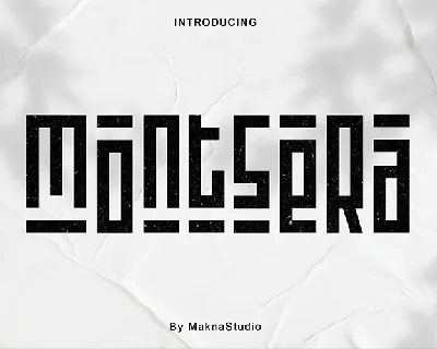 montsera font