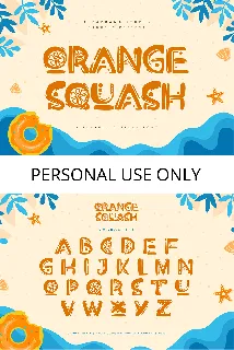 Orange Squash font