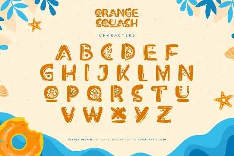 Orange Squash font