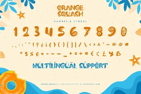 Orange Squash font