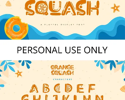 Orange Squash font