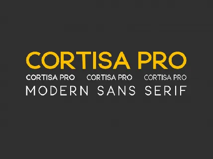 Cortisa Pro font