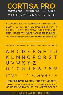 Cortisa Pro font