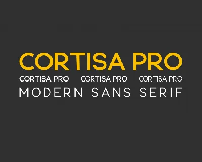 Cortisa Pro font