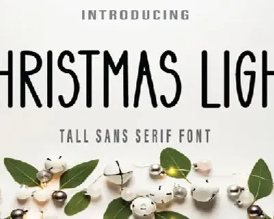 Christmas Light Display font