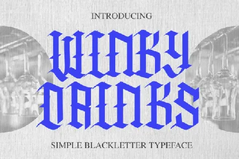 Winky Drinks font