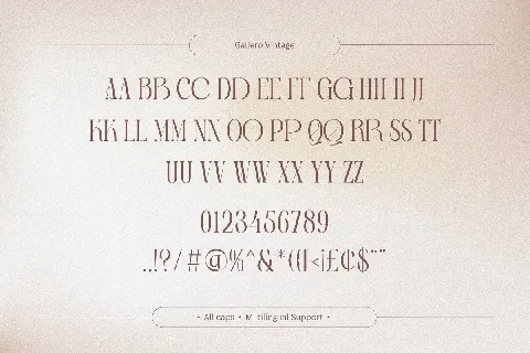 Gallero font