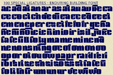 Enduring Building Demo font