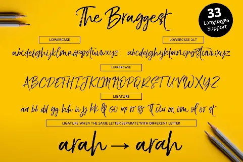 The Braggest Free font