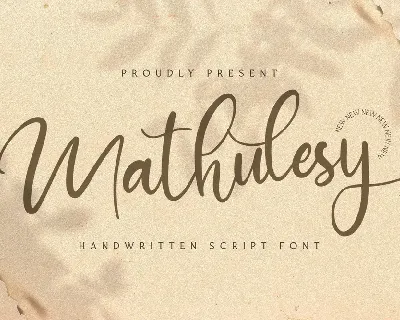 mathulesy font