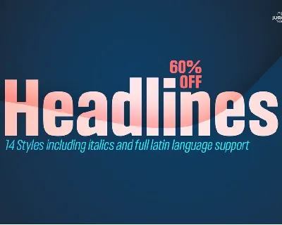 Headlines Family font