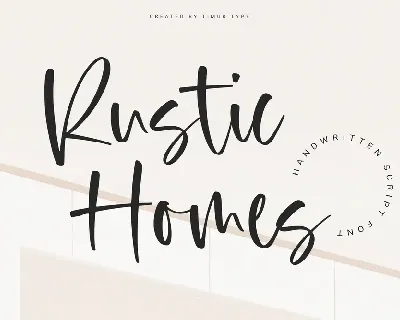 Rustic Homes font