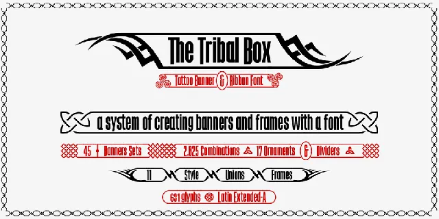 The Tribal Box font