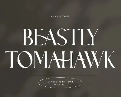 Beastly Tomahawk font