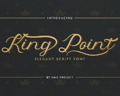 King Point Calligraphy font