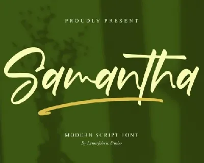 Samantha Script Typeface font