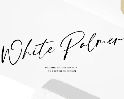 White Palmer font