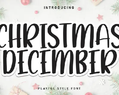 Christmas Desember Display font