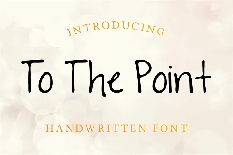 To The Point Free font