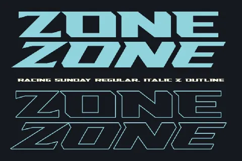 Racing Sunday font