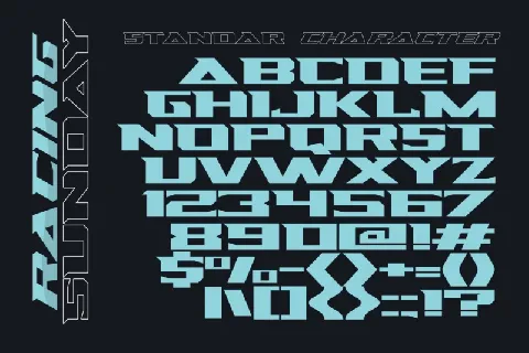 Racing Sunday font