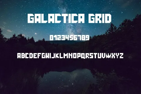 Galactica Grid font