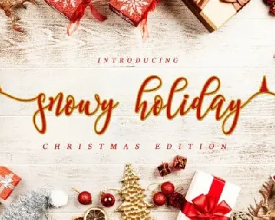 Snowy Holiday Calligraphy font