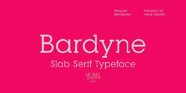 Bardyne Slab Serif Typeface font