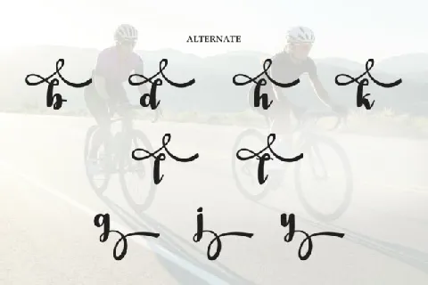 Cycling Script font