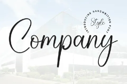Company Script font