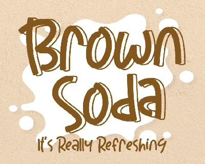 Brown Soda font