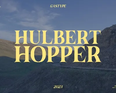 Hulbert Hopper font