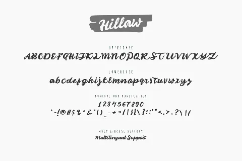 Hillaw font