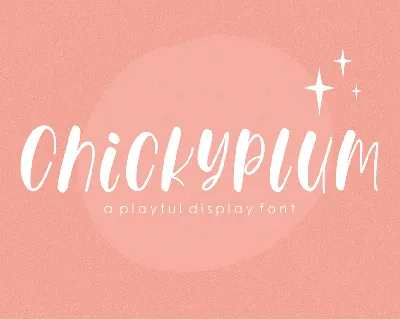 Chickyplum font