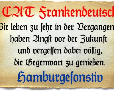 CAT FrankenDeutsch font