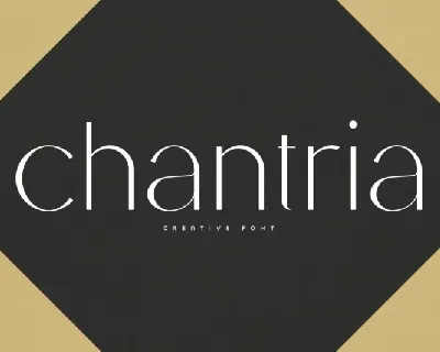 Chantria font