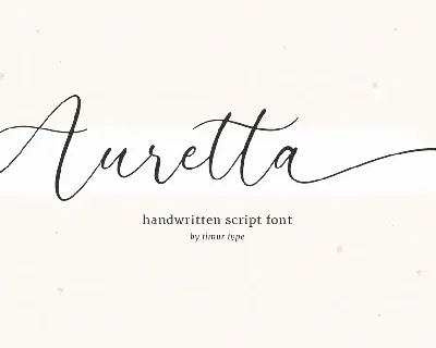 Auretta font