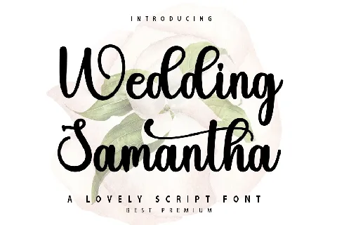 Wedding Samantha font