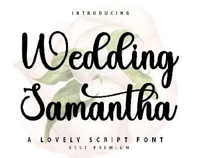 Wedding Samantha font