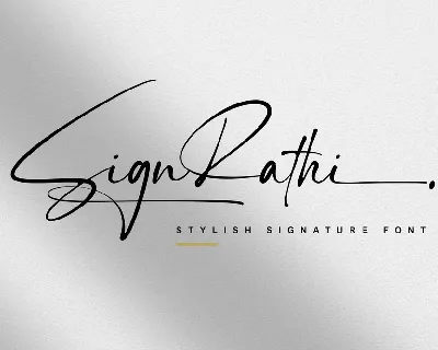 Sign Rathi font