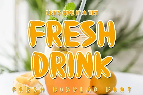 Fresh Drink font