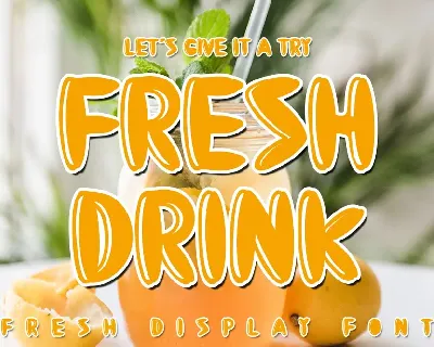 Fresh Drink font