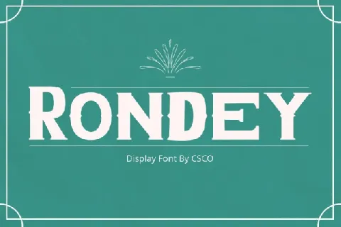 Rondey font