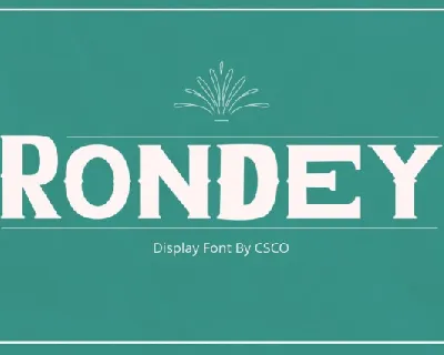 Rondey font