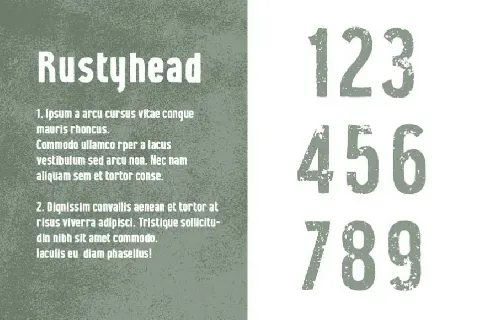 Rustyhead Typeface font